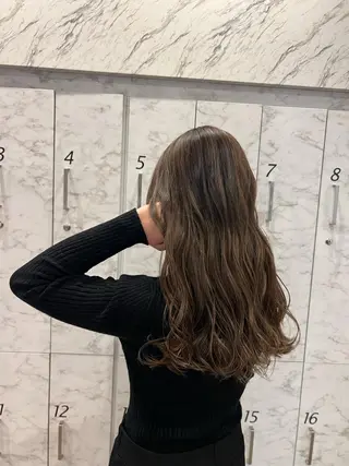 ロング カラー 太白区白髪ぼかし/ ボブカット/千葉達人のヘアスタイル