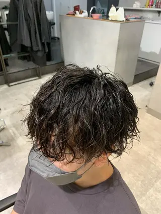 パーマ メンズ 園田 将士のヘアスタイル