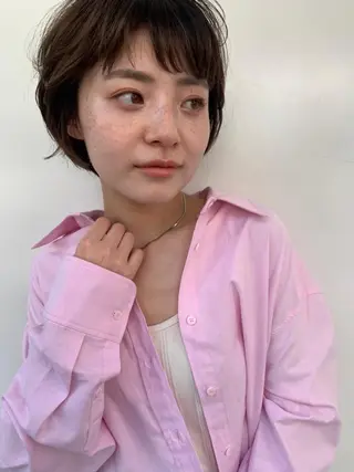 ショート カラー 鈴木 千裕のヘアスタイル