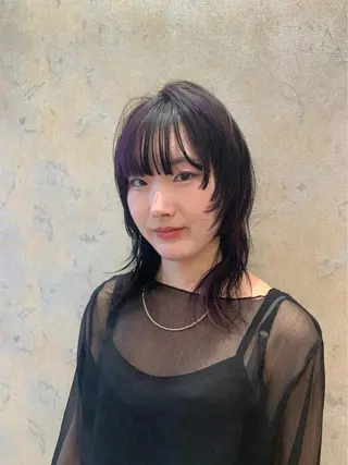 セミロング spin hair桂 高宮彩花のヘアスタイル