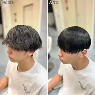 ショート パーマ メンズ 🔮メンズ縮毛矯正 毛流れパーマ💎竹永のヘアスタイル