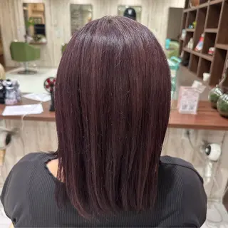 ミディアム カラー ヘアアレンジ 森田 美帆のヘアスタイル