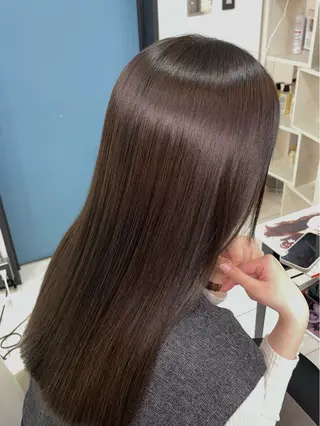 セミロング カラー 大宮｜似合わせ髪質 改善カットカラー｜のヘアスタイル