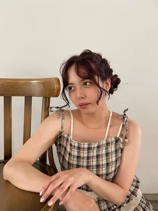 ロング カラー ヘアアレンジ ユウナ🎀レイヤー/ 暖色カラーのヘアスタイル