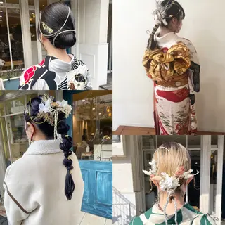 ヘアアレンジ 🙃 透明感カラー/ボブのヘアスタイル