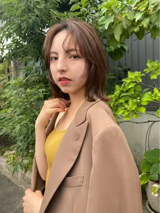 ミディアム 谷澤 貫太のヘアスタイル