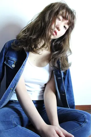 ミディアム セミロング 横井伴典 矢場町 メンズパーマ/カットのヘアスタイル