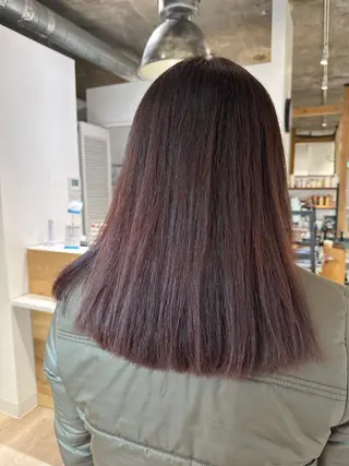 セミロング カラー Annie 吉田 裕美のヘアスタイル