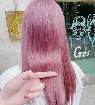 セミロング ❄️💛エクステ ブリーチ❄️yukiのヘアスタイル