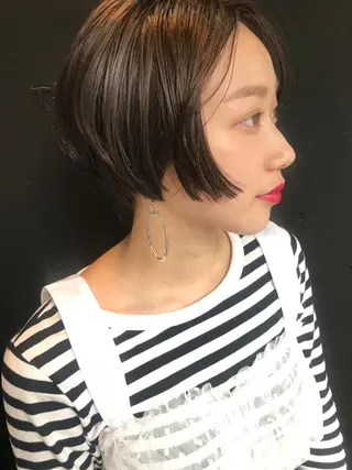 ショート pole/apartment所属・💓パーマ，💗 レイヤーカットのヘアスタイル