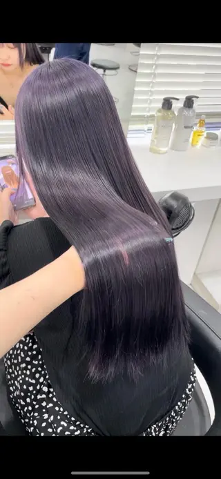 ロング カラー 大人っぽ韓国🤍ブリ ーチ/mitsukiのヘアスタイル