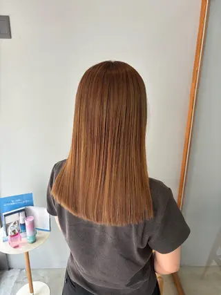 セミロング 坂 美来乃のヘアスタイル