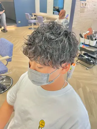 ミディアム パーマ ゴートヘア所属・Goat hair 赤坂 輝志のヘアスタイル