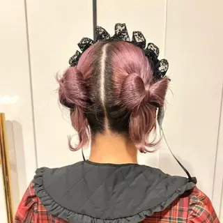 セミロング ヘアアレンジ ヘアメ🎀推しカラー 🥣横浜/しほ🧸のその他イメージ