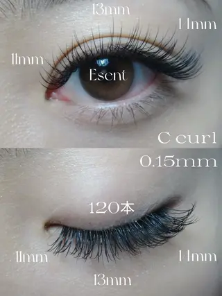 マツエク・マツパ Total Beauty Esent所属・Esent🎀 Hiiのマツエク・マツパデザイン