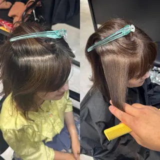 ミディアム GO TODAY 心斎橋edel店所属・白髪ぼかし/髪質 改善/KOMORIのヘアスタイル