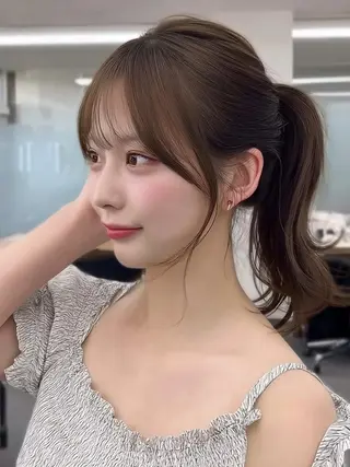 セミロング 美髪 Risaのヘアスタイル