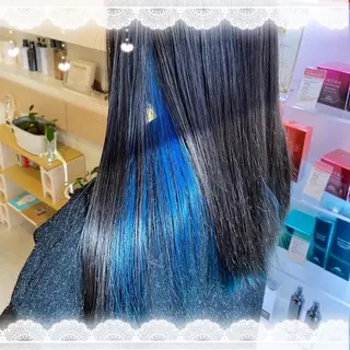 セミロング すみす🎀ヘアメ/ 艶カラー/エクステのヘアスタイル