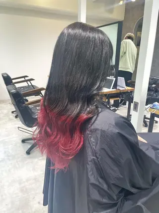 ロング カラー 田中大星 /ボブ 縮毛矯正のヘアスタイル