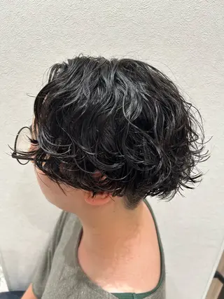 パーマ メンズ パーマ/ハイトーン 🌀中川航亜🌀のヘアスタイル