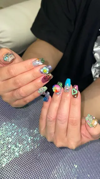 ネイル RICO NAIL所属・RICO Nail パーツつけ放題🌈のネイルデザイン