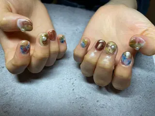 ショート ネイル Crescent Eye濱谷のネイルデザイン