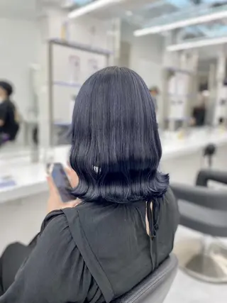 カラー 大人っぽ韓国ヘア 寒色💙yuma💙のヘアスタイル