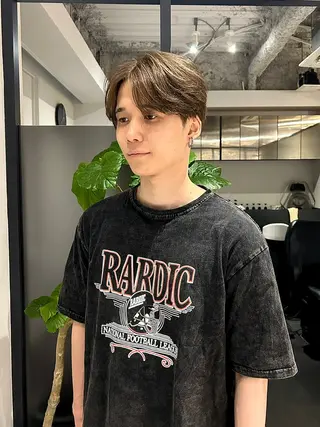 ミディアム メンズパーマ/メンズ カット/伊藤　げんのヘアスタイル