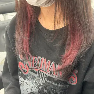 セミロング カラー 韓国スタイル🇰🇷 トレンドレイヤー🪡のヘアスタイル