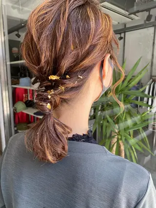 ミディアム ヘアアレンジ chic.🍋 Kirariのヘアスタイル