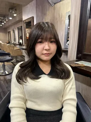 ミディアム カラー メンズカット/パーマ 艶カラーTAIGA︎のヘアスタイル