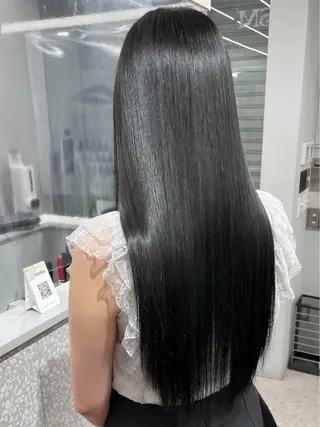 ロング カラー りきと🦋河原町 縮毛矯正/艶カラーのヘアスタイル