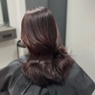 ロング カラー ブリーチなしカラー I 髪質改善Ⅰたつやのヘアスタイル