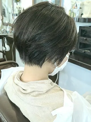 ショート カラー ヘアアレンジ 【大宮】デザイナー Anne 諳 アンのヘアスタイル