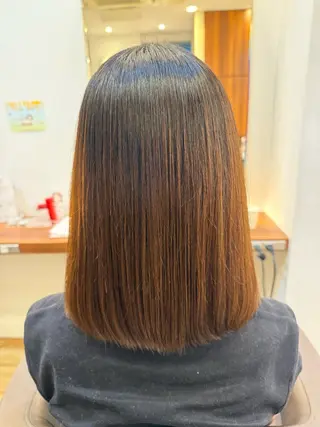 ミディアム すばる/縮毛矯正 /似合わせカラーのヘアスタイル