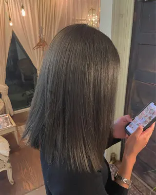 ミディアム カラー 木村 拓美のヘアスタイル