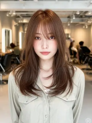 セミロング 生艶髪＆レイヤー🔔 渋谷お薦めNo.1✨のヘアスタイル