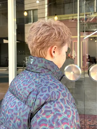 ショート カラー メンズ ✂︎メンズ特化千葉 パーマ優希のヘアスタイル