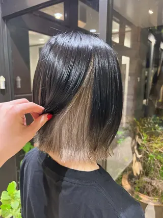 ミディアム ヤマダレナ/個室/ 透明感艶カラー😽✨のヘアスタイル