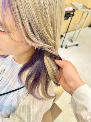 ロング カラー デザインカラー/新百 合ヶ丘/erenaのヘアスタイル