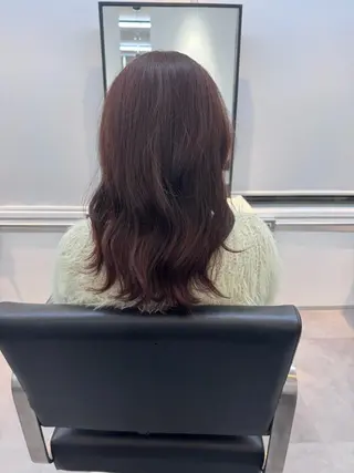 セミロング カラー 山田 和哉のヘアスタイル