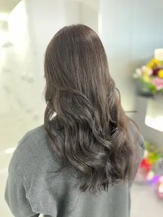 セミロング カラー モテヘア/グレージュ /ボブ/前原汐🎐のヘアスタイル