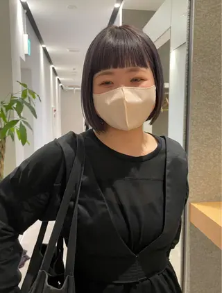 ミディアム カラー ベージュ🤎透明感 カラー🤎anriのヘアスタイル