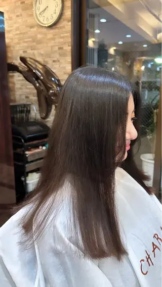 ロング 縮毛矯正&髪質改善/ きょうの🐺のヘアスタイル