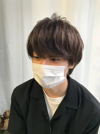 ショート カラー メンズ Piaコータロー ハイトーン&‪ボブのヘアスタイル