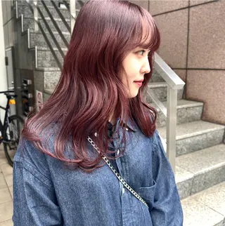 セミロング カラー 縮毛矯正/カラー ✨️Mariamuのヘアスタイル