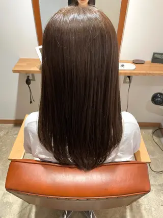 セミロング カラー ベージュ/ 髪質改善 /末田柊希のヘアスタイル