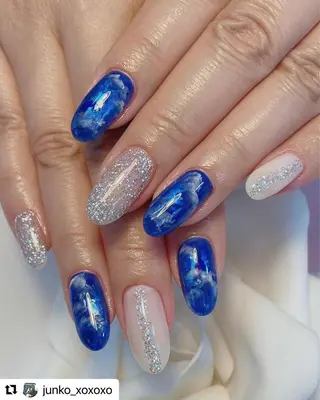 セミロング TAKAMATSU RINAのネイルデザイン