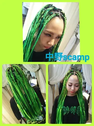 ヘアアレンジ ロング マツエク・マツパ scamp ★のヘアスタイル