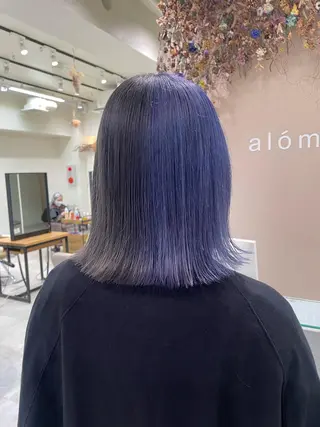 ミディアム カラー ボブ/インナーカラー /眉毛/Miyuのヘアスタイル